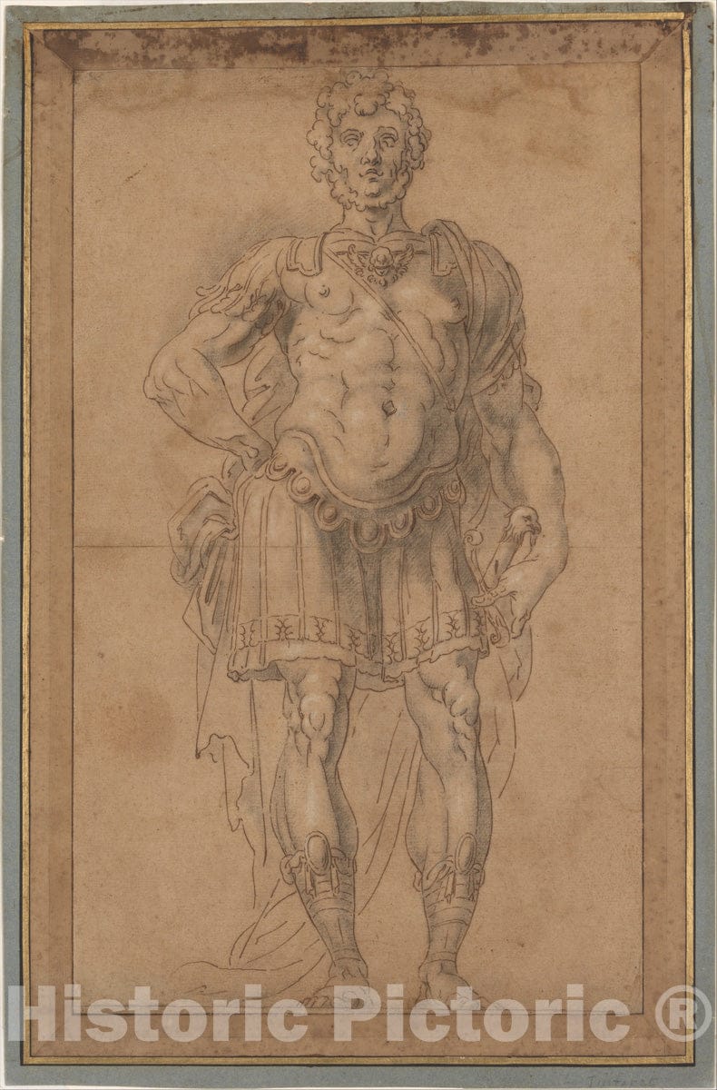 Art Print : Martin Fréminet - A King of Judah and Israel : Vintage Wall Art