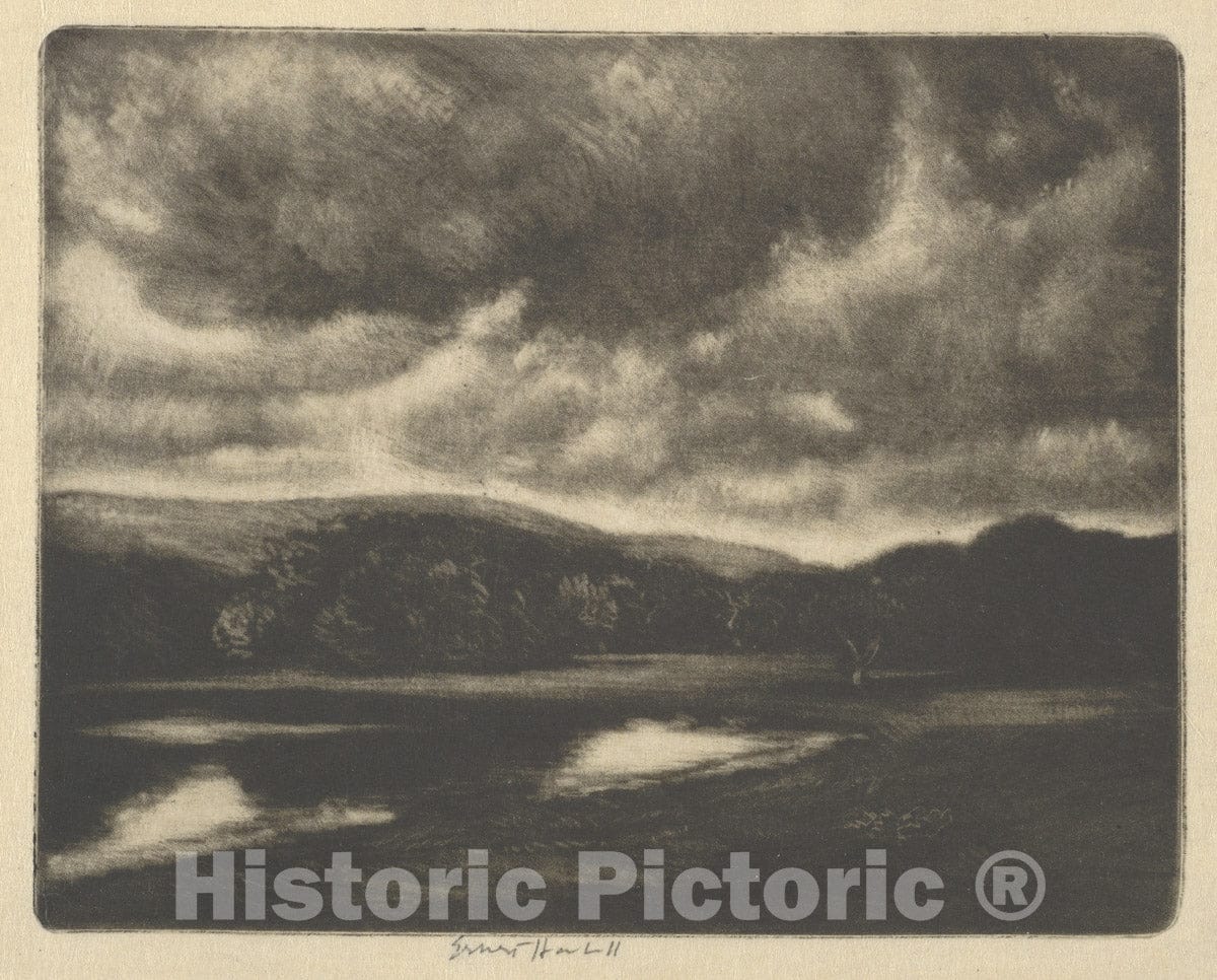 Art Print : Ernest Haskell - Evening Shadows : Vintage Wall Art