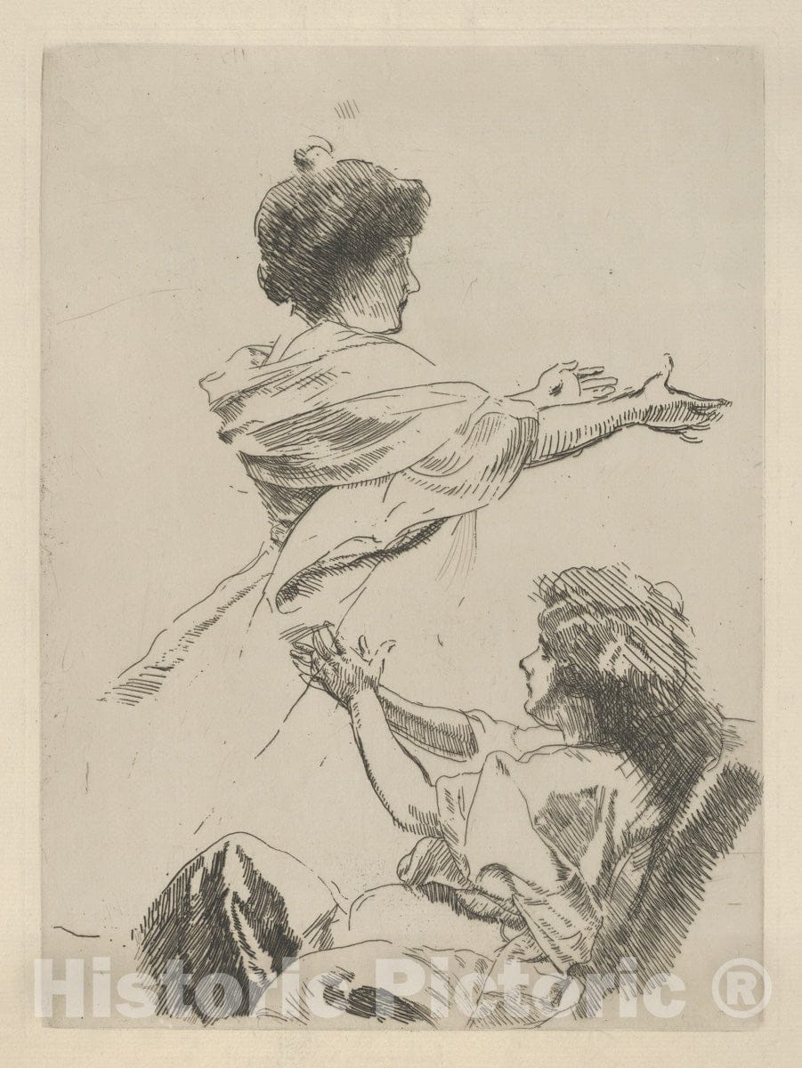 Art Print : Paul-Albert Besnard - The Welcome : Vintage Wall Art