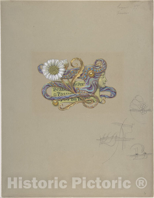 Art Print : Eugène-Samuel Grasset - Jewelry Design : Vintage Wall Art