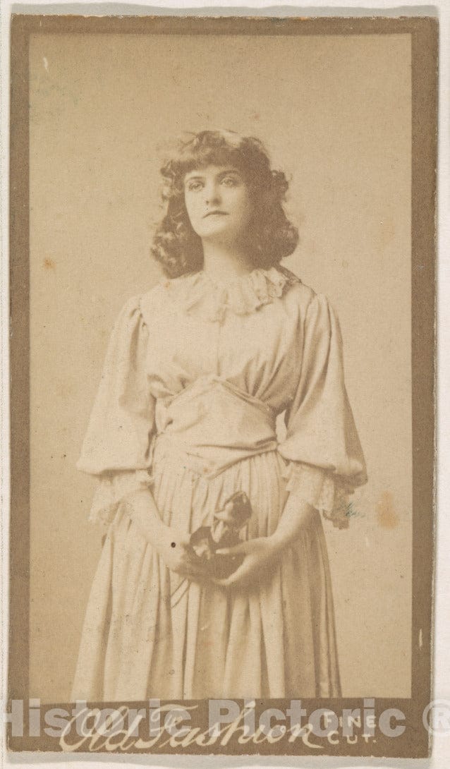 Photo Print : Portrait of Actress, from The Actresses Series (N664) Promoting Old Fashion Fine Cut Tobacco - 431346 : Vintage Wall Art