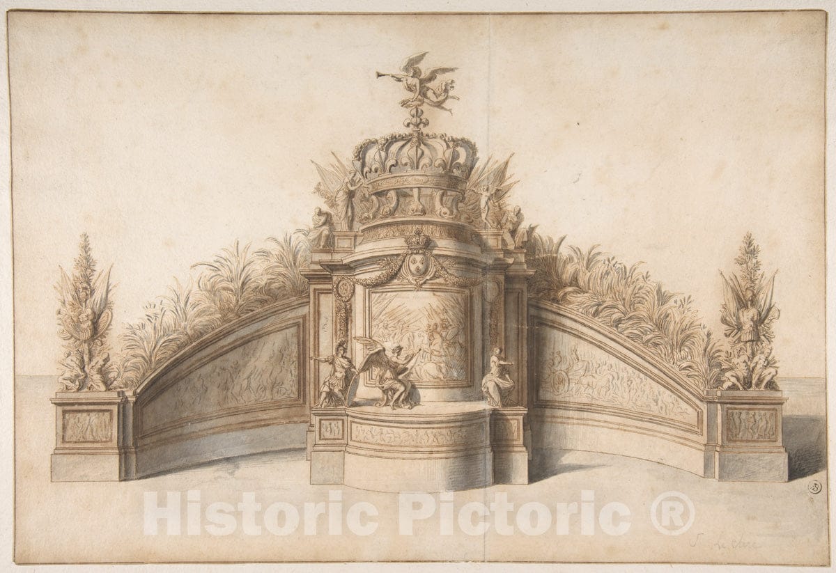 Art Print : Sébastien Leclerc I - Design for Garden Architecture : Vintage Wall Art