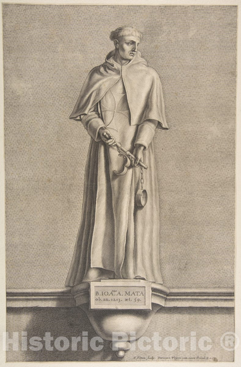 Art Print : Nicolas Pitau - The Blessed John MATA : Vintage Wall Art