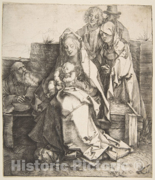 Art Print : Albrecht Dürer - The Holy Family - 431512 : Vintage Wall Art