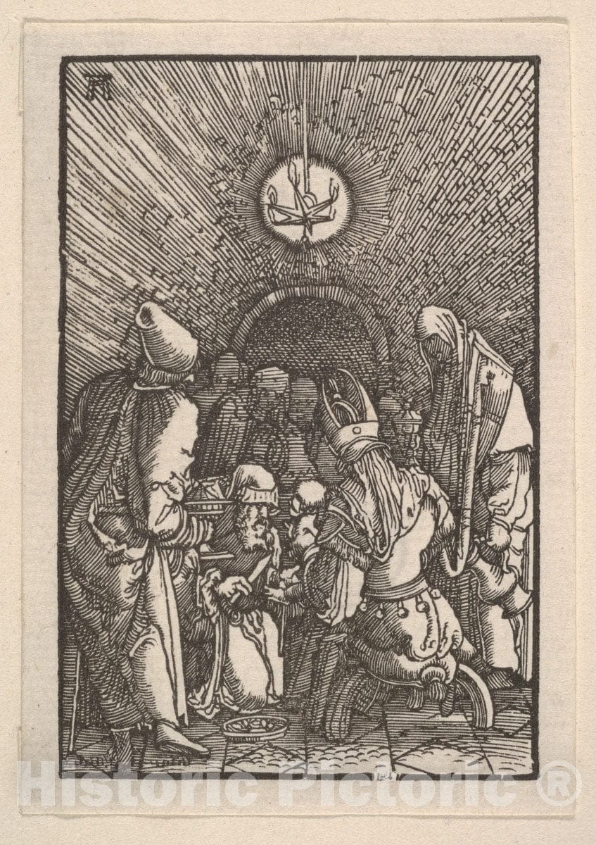 Art Print : Albrecht Altdorfer - Circumcision, from The Fall and Salvation of Mankind Through The Life and Passion of Christ : Vintage Wall Art