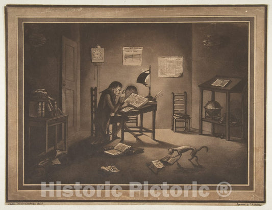 Art Print : Joshua Kirby Baldrey - Helluones librorum (Bookworms) 2 : Vintage Wall Art