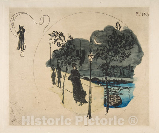Art Print : Félix Bracquemond - Nôtre Dame, Paris : Vintage Wall Art