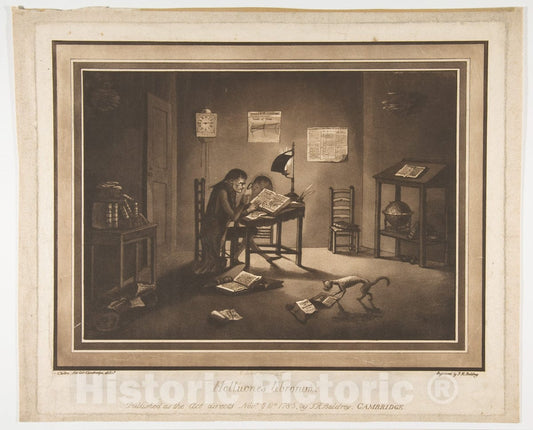 Art Print : Joshua Kirby Baldrey - Helluones librorum (Bookworms) 1 : Vintage Wall Art