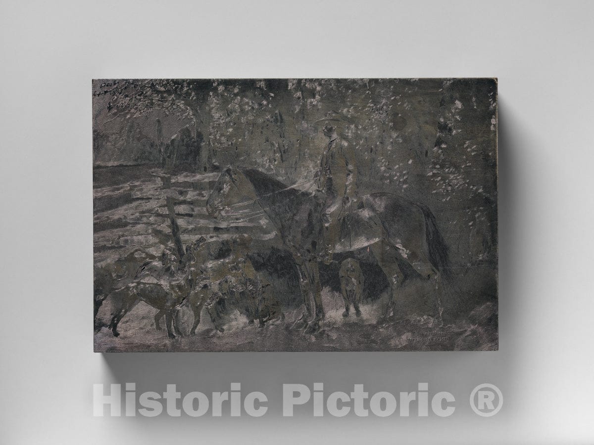 Art Print : Frederic Remington - A Southern Rider, from Some American Riders (Harper's New Monthly Magazine, August 1891) : Vintage Wall Art