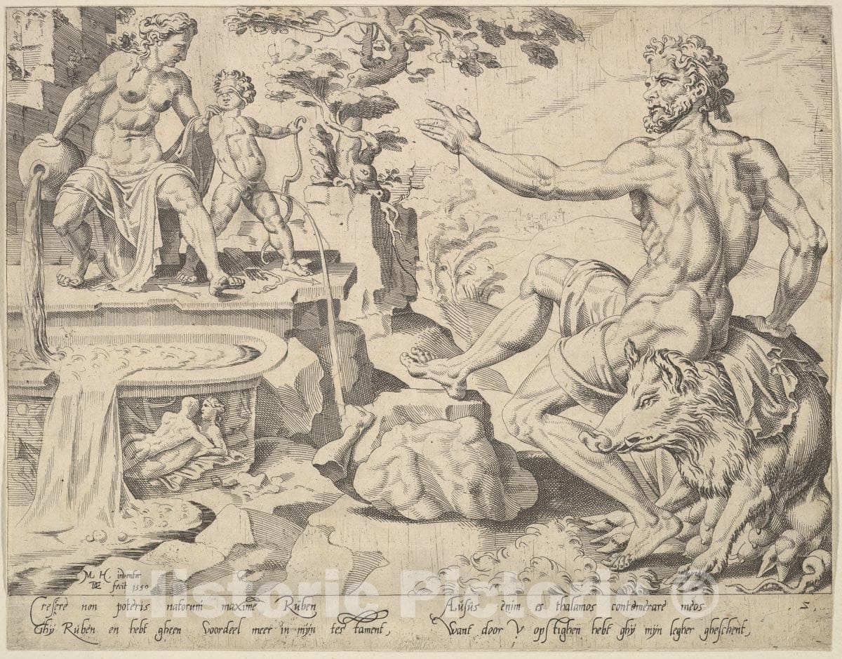 Art Print : Maarten Van Heemskerck - Reuben Genesis 49:3-4, from The Series The Twelve Patriarchs 2 : Vintage Wall Art