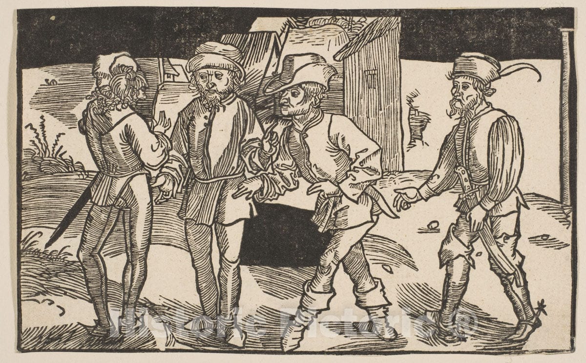 Art Print : Albrecht Dürer - Heauton Timouroumenos, from The Comedies of Terence, 19th Century 1 : Vintage Wall Art