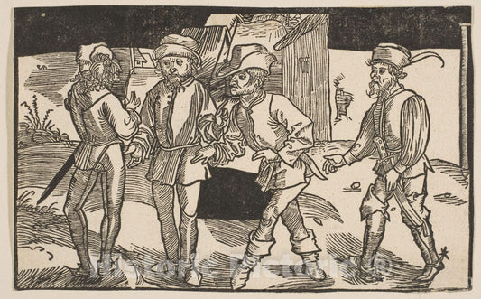 Art Print : Albrecht Dürer - Heauton Timouroumenos, from The Comedies of Terence, 19th Century 1 : Vintage Wall Art