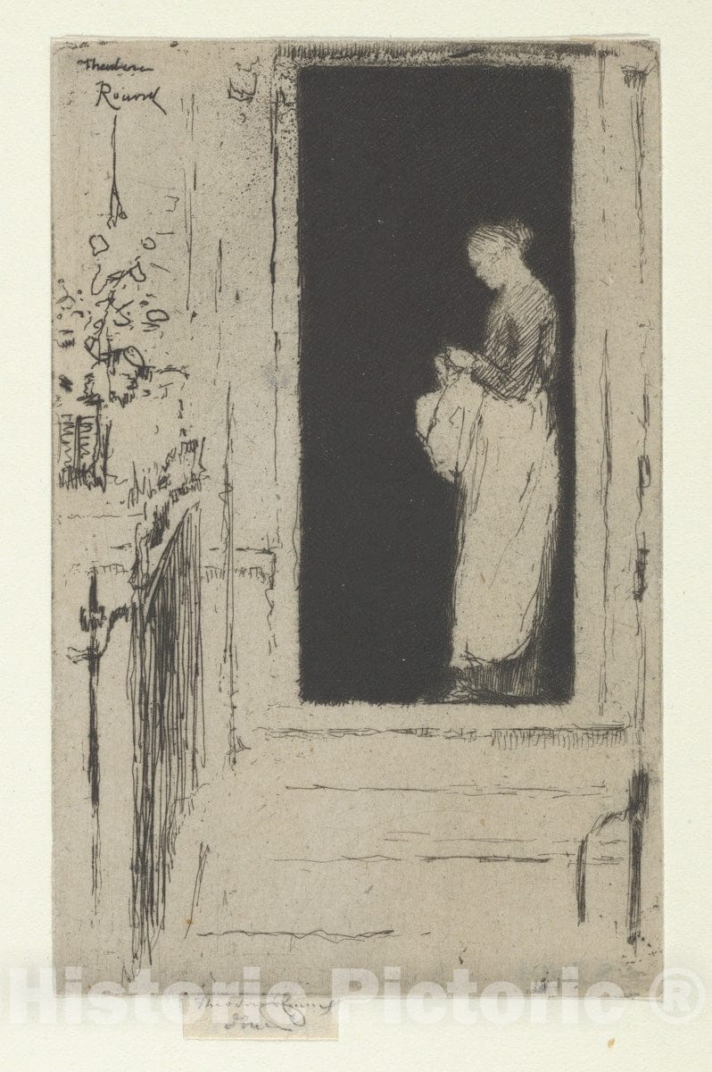 Art Print : Théodore Roussel - Penelope, A Doorway, Chelsea : Vintage Wall Art