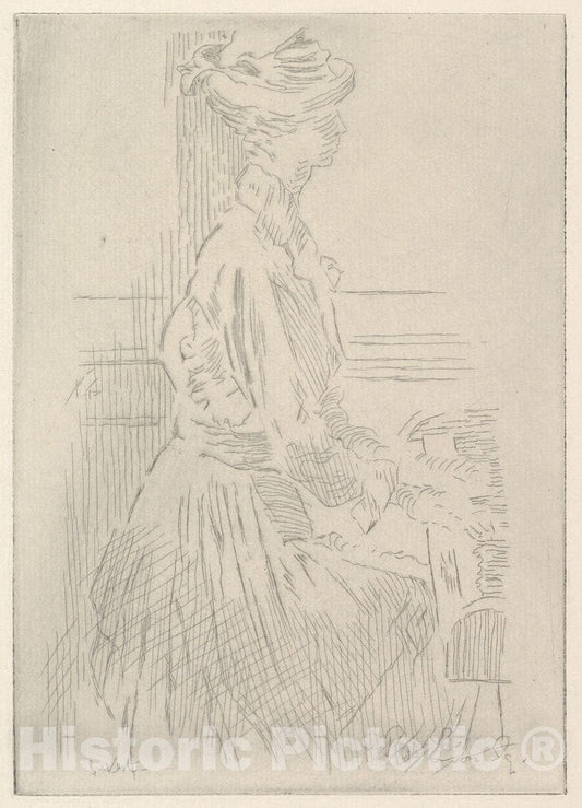 Art Print : Walter Richard Sickert - Kitty K, Red Lion Square (The Large Plate) : Vintage Wall Art