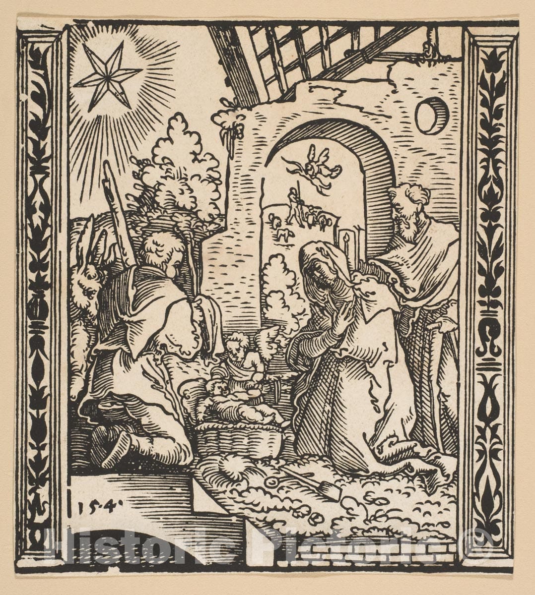 Art Print : Albrecht Dürer - The Nativity (Copy) 1 : Vintage Wall Art