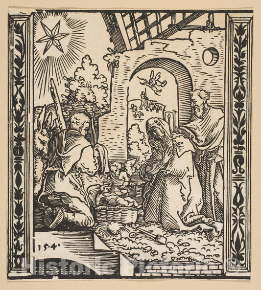 Art Print : Albrecht Dürer - The Nativity (Copy) 1 : Vintage Wall Art