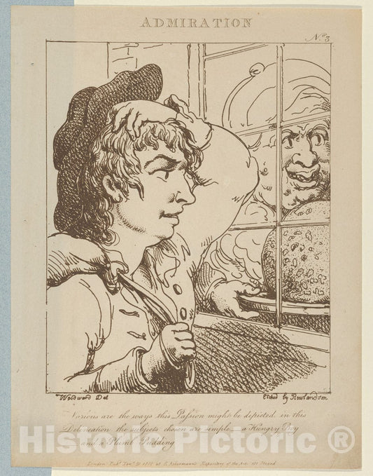 Art Print : Thomas Rowlandson - Admiration 2 : Vintage Wall Art