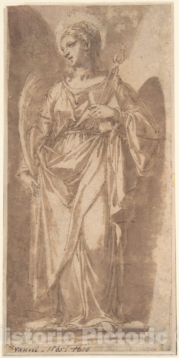 Art Print : Italian, Roman-Bolognese, 17th Century - Saint Apollonia of Alexandria : Vintage Wall Art