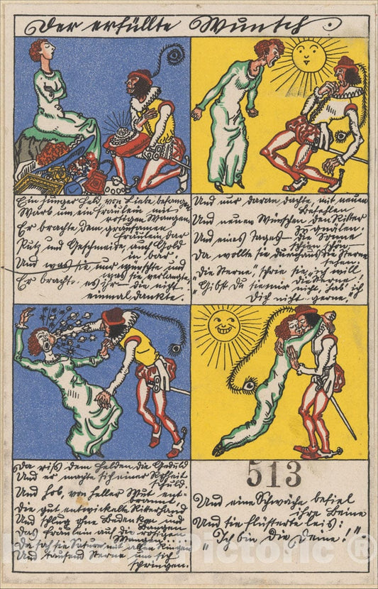 Art Print : Moriz Jung - A Fulfilled Wish (Der erfüllte Wunsch) : Vintage Wall Art