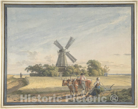 Art Print : Jacob Wilhelm Mechau - Landscape : Vintage Wall Art