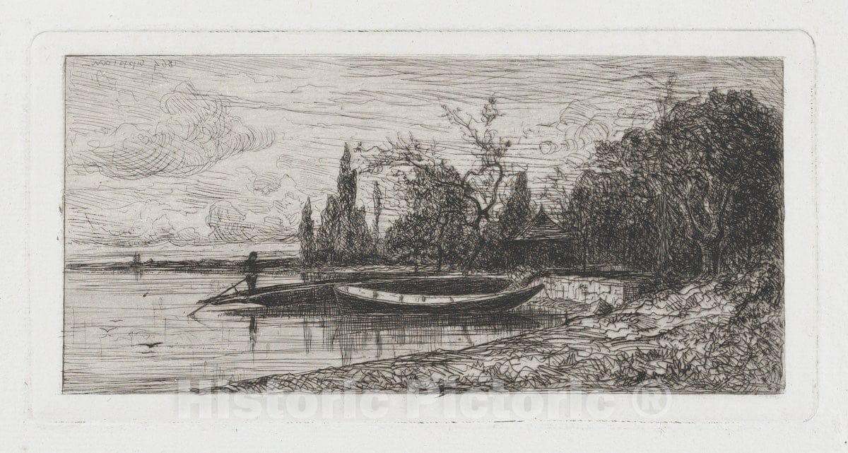 Art Print : Adolphe Appian - Near The Rix (Ain) 1 : Vintage Wall Art