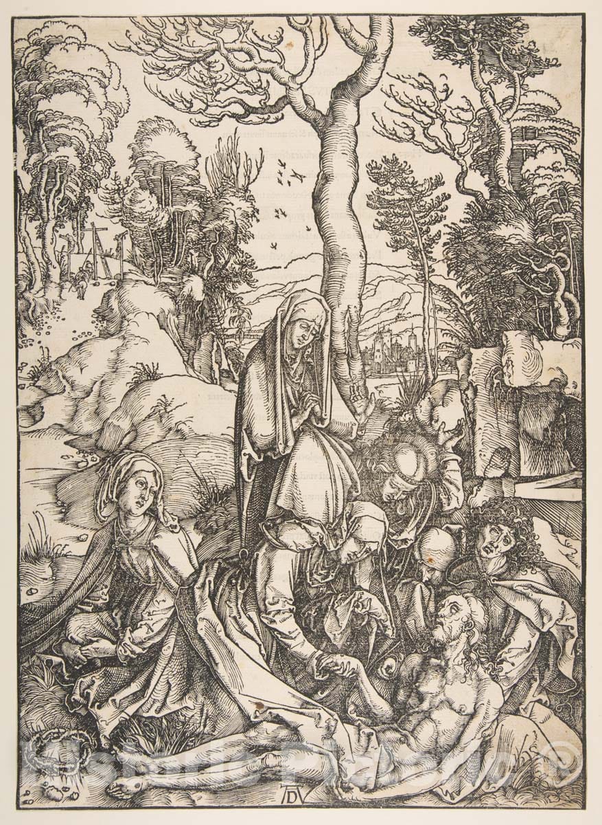 Art Print : Albrecht Dürer - The Lamentation for Christ : Vintage Wall Art