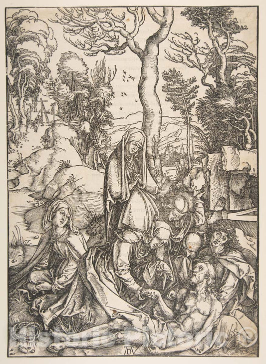 Art Print : Albrecht Dürer - The Lamentation for Christ : Vintage Wall Art