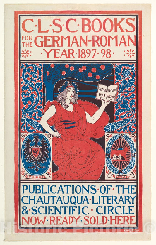 Art Print : Louis John Rhead - C.L.S.C. Books : Vintage Wall Art