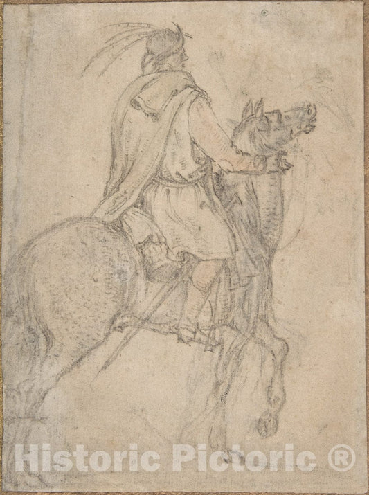 Art Print : Roelandt Savery - A Hungarian Horseman : Vintage Wall Art