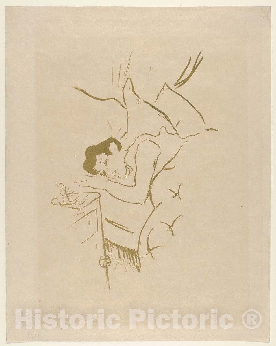 Art Print : Henri de Toulouse-Lautrec - Your Mouth (from Les Vieilles Histoires) 2 : Vintage Wall Art