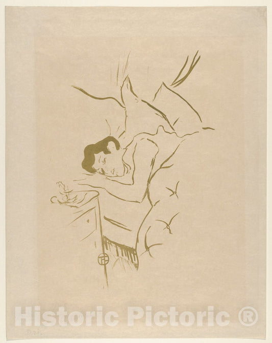 Art Print : Henri de Toulouse-Lautrec - Your Mouth (from Les Vieilles Histoires) 2 : Vintage Wall Art