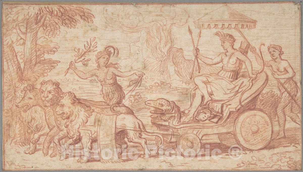 Art Print : Louis Licherie de Beurie - America : Vintage Wall Art