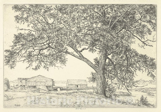 Art Print : Ernest Haskell - Tide Mill : Vintage Wall Art