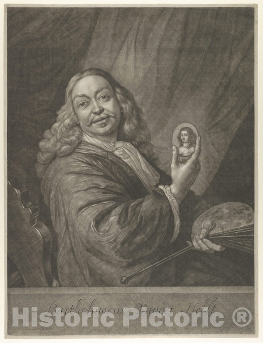 Art Print : Abraham Blooteling - Bartholomeus Van der Helst : Vintage Wall Art