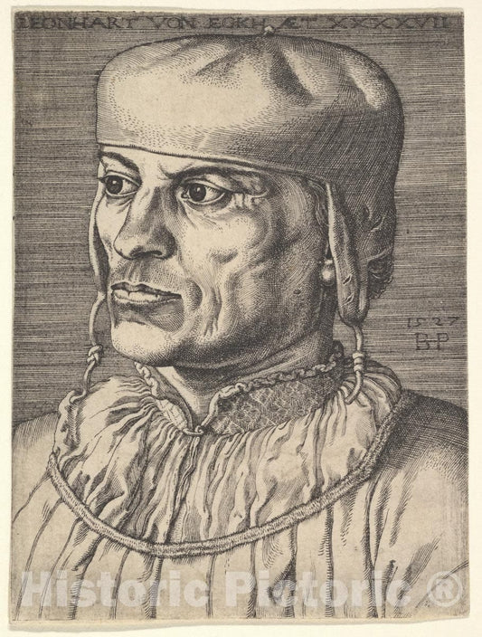 Art Print : Barthel Beham - Leonhart von ECK 1 : Vintage Wall Art