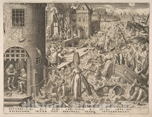 Art Print : Pieter Bruegel The Elder - Hope (Spes) from The Virtues : Vintage Wall Art