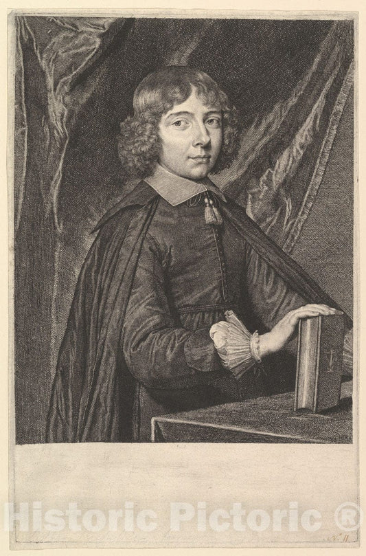 Art Print : Jean Morin - Amador Jean-Baptiste de Vignerod, abbe de Richelieu 2 : Vintage Wall Art