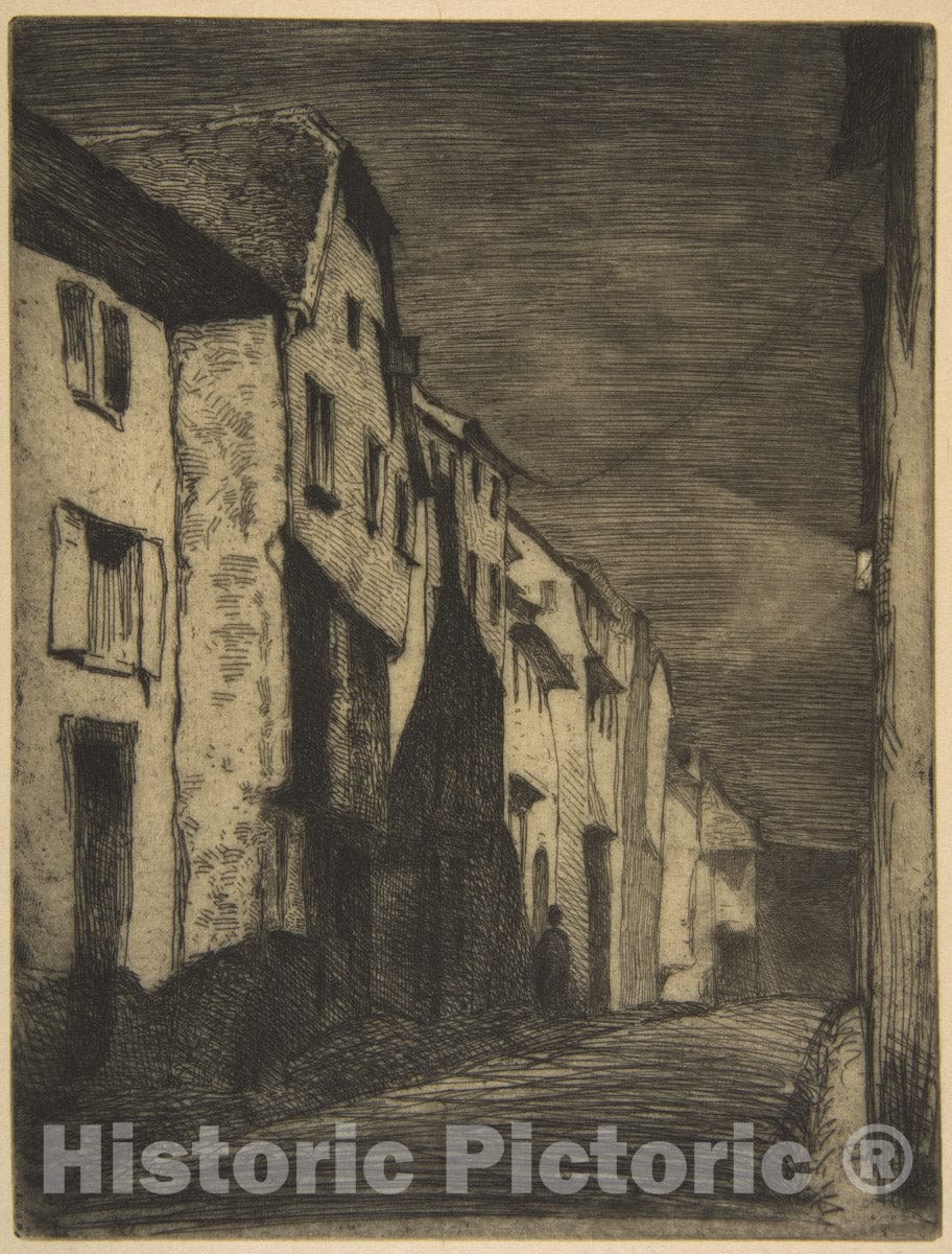 Art Print : James McNeill Whistler - Street at Saverne - 432570 : Vintage Wall Art