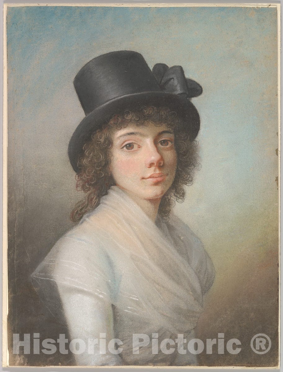 Art Print : Jens Jørgensen Juel - Portrait of Petronella Cornelia Rømeling : Vintage Wall Art