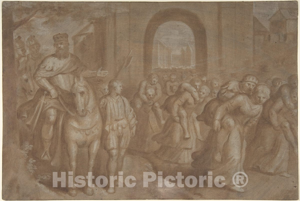 Art Print : Otto Van Veen - The Women of Weinsberg : Vintage Wall Art