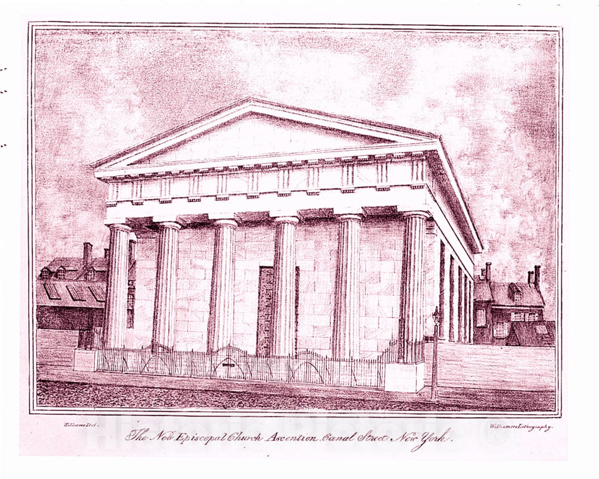 Art Print : Michael Williams - Church of The Ascension, Canal Street, New York : Vintage Wall Art