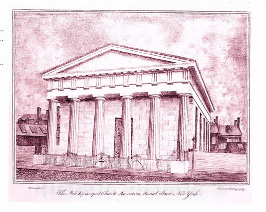 Art Print : Michael Williams - Church of The Ascension, Canal Street, New York : Vintage Wall Art