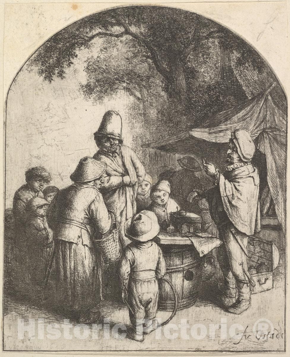 Art Print : Adriaen Van Ostade - The Quack - 432748 : Vintage Wall Art