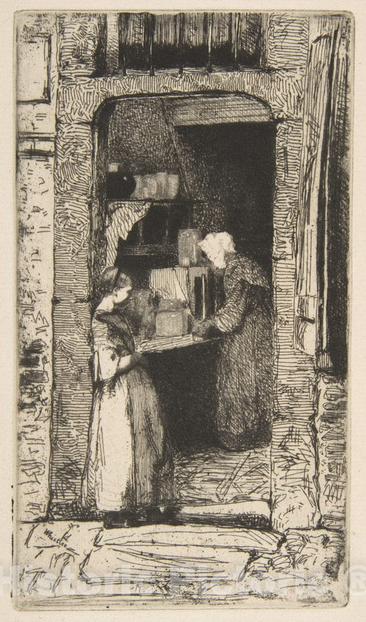 Art Print : James McNeill Whistler - La Marchande de moutarde 1 : Vintage Wall Art