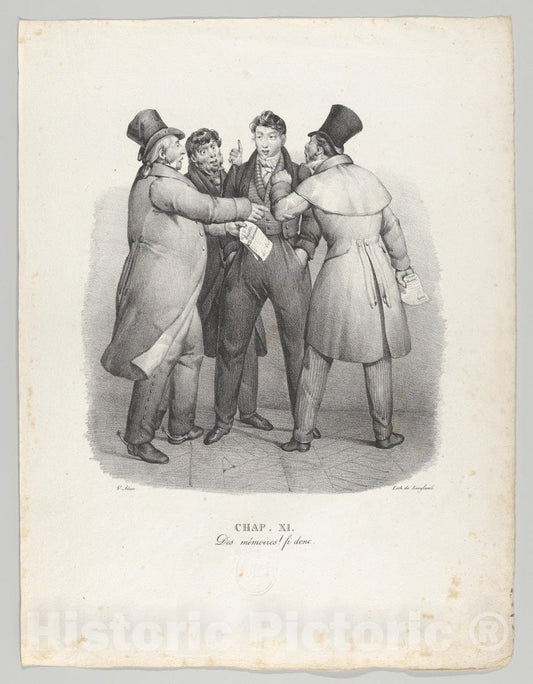 Art Print : Victor Adam - Chap. XI: Des Memoires! fi donc (IOUs, fie!) : Vintage Wall Art