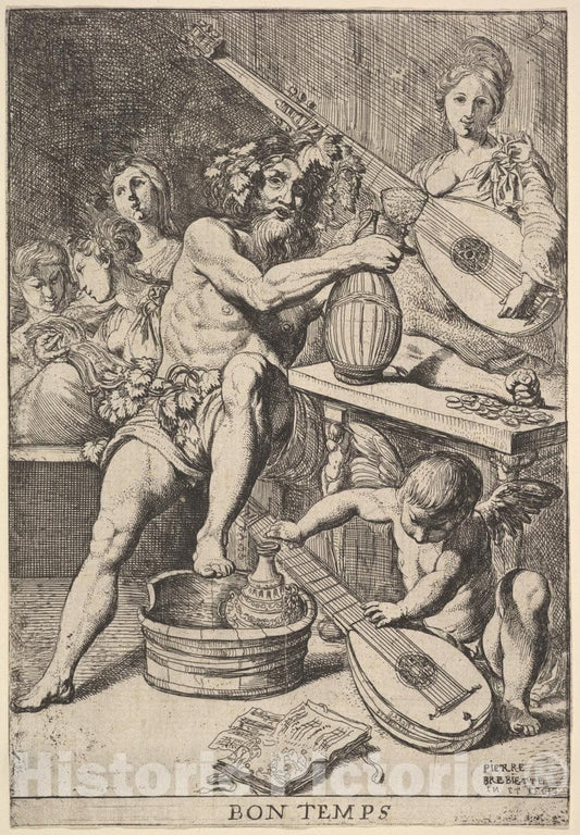 Art Print : Pierre Brebiette - Bon Temps : Vintage Wall Art