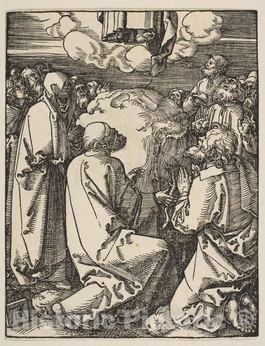 Art Print : Albrecht Dürer - The Ascension, from The Little Passion : Vintage Wall Art