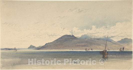 Art Print : Thomas Miles Richardson - Isle of Arran, Early Morn : Vintage Wall Art