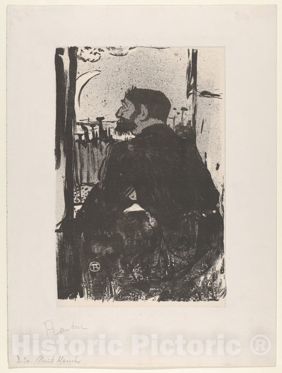 Art Print : Henri de Toulouse-Lautrec - Nuit Blanche : Vintage Wall Art