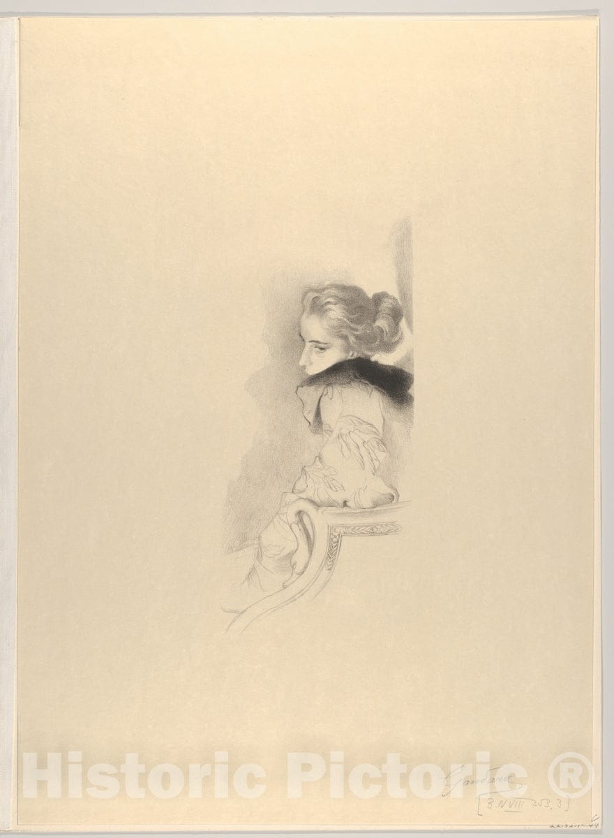 Art Print : Antonio de la Gandara - Seated Woman (Femme assise) : Vintage Wall Art